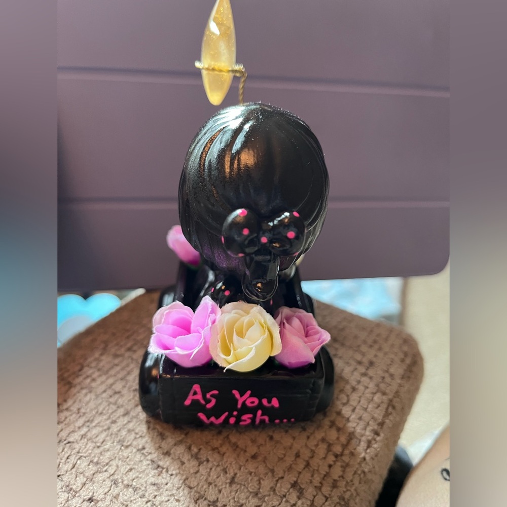 Gothic Cuties Handpainted Upcycled “As You Wish” Precious Moments Girl - Picture 2 of 7